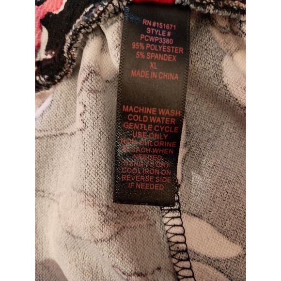 Hot Kiss Pants Size XL Floral Tie Waist Wide Leg - Picture 10 of 10